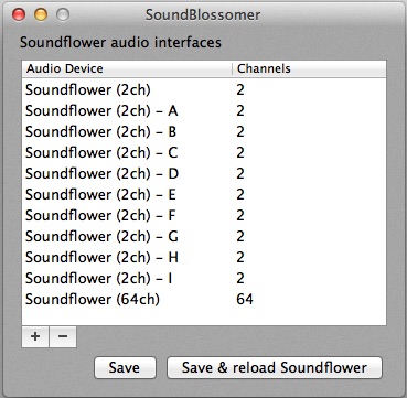 SoundBlossomer 1.0 : Main window