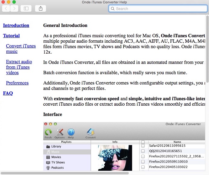 Ondesoft iTunes Converter 2.3 : Help Guide