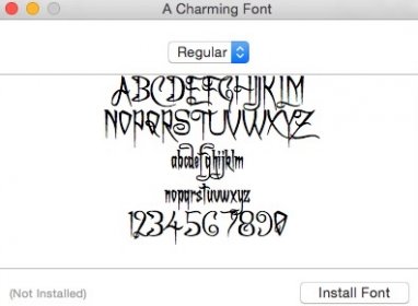 Installing Font