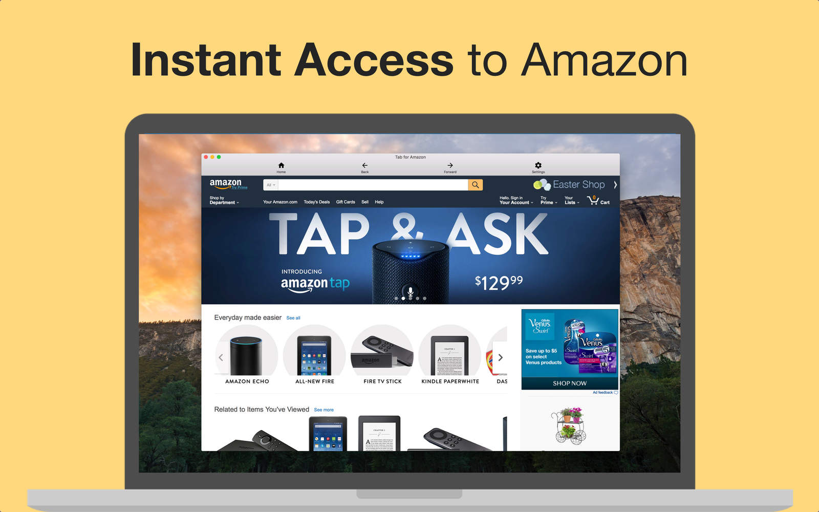 Shopping for Amazon 1.1 : Main Window