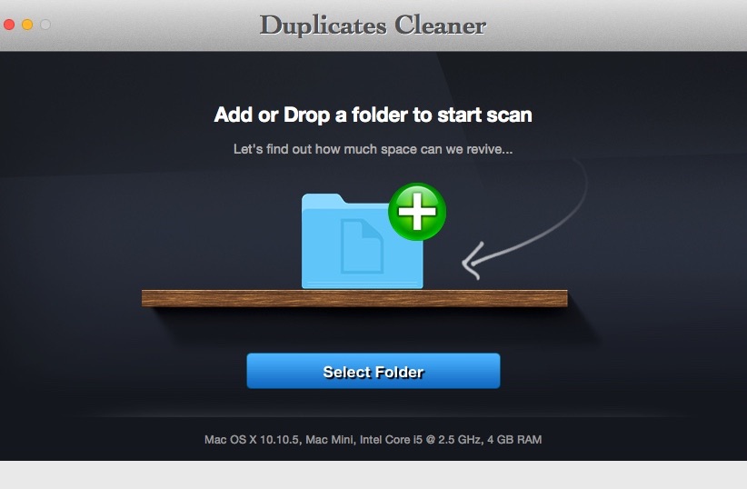 Duplicates Cleaner 1.2 : Main Window