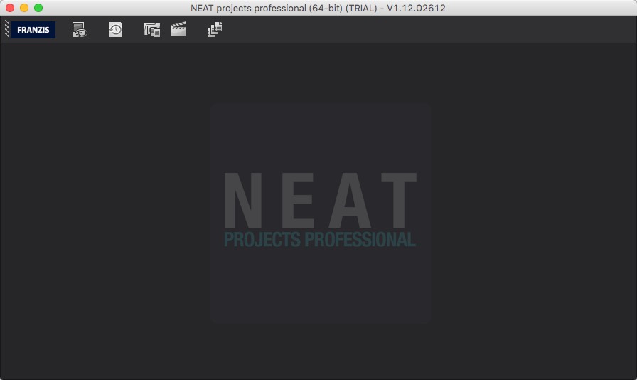 NEAT projects professional 1.1 : Main Window