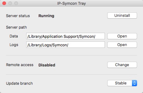 IP-Symcon 4.0 : Main Window