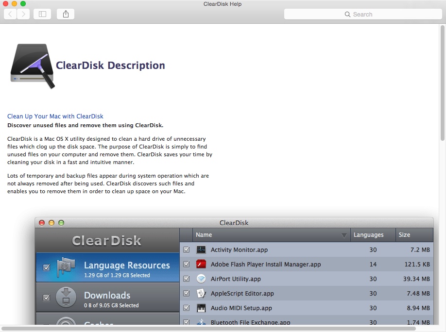 ClearDisk : Help Guide