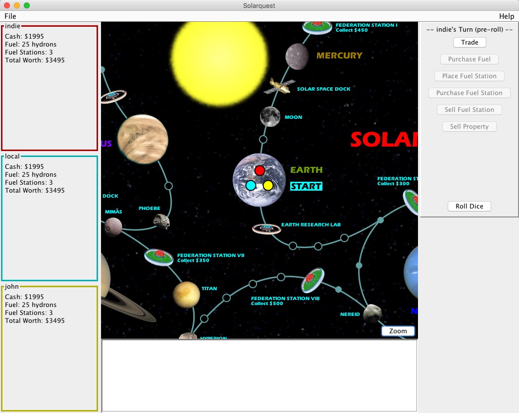 SolarQuest 0.7 : Main window