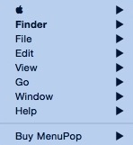 MenuPop 1.6 : Checking Finder Menu