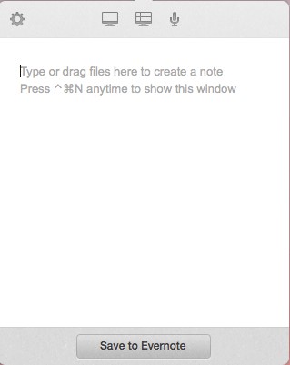 Quicky Menubar Notes for Evernote 1.2 : Main Window