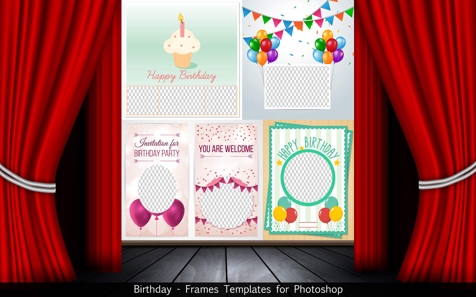 Birthday - Frames Templates for Photoshop 1.0 : Main Window