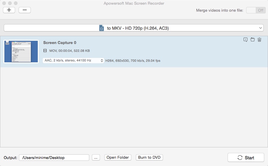 Apowersoft Mac Screen Recorder 2.8 : Video Converter