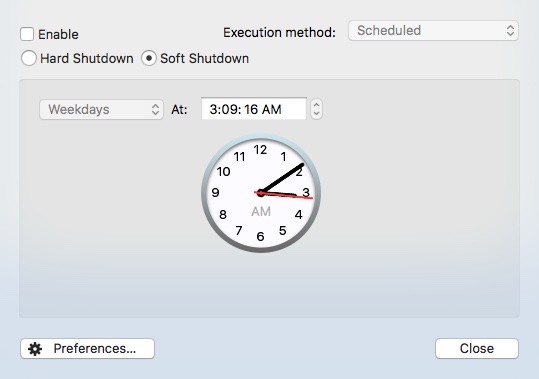 Mac Shutdown 4.0 : Scheduling Shutdown