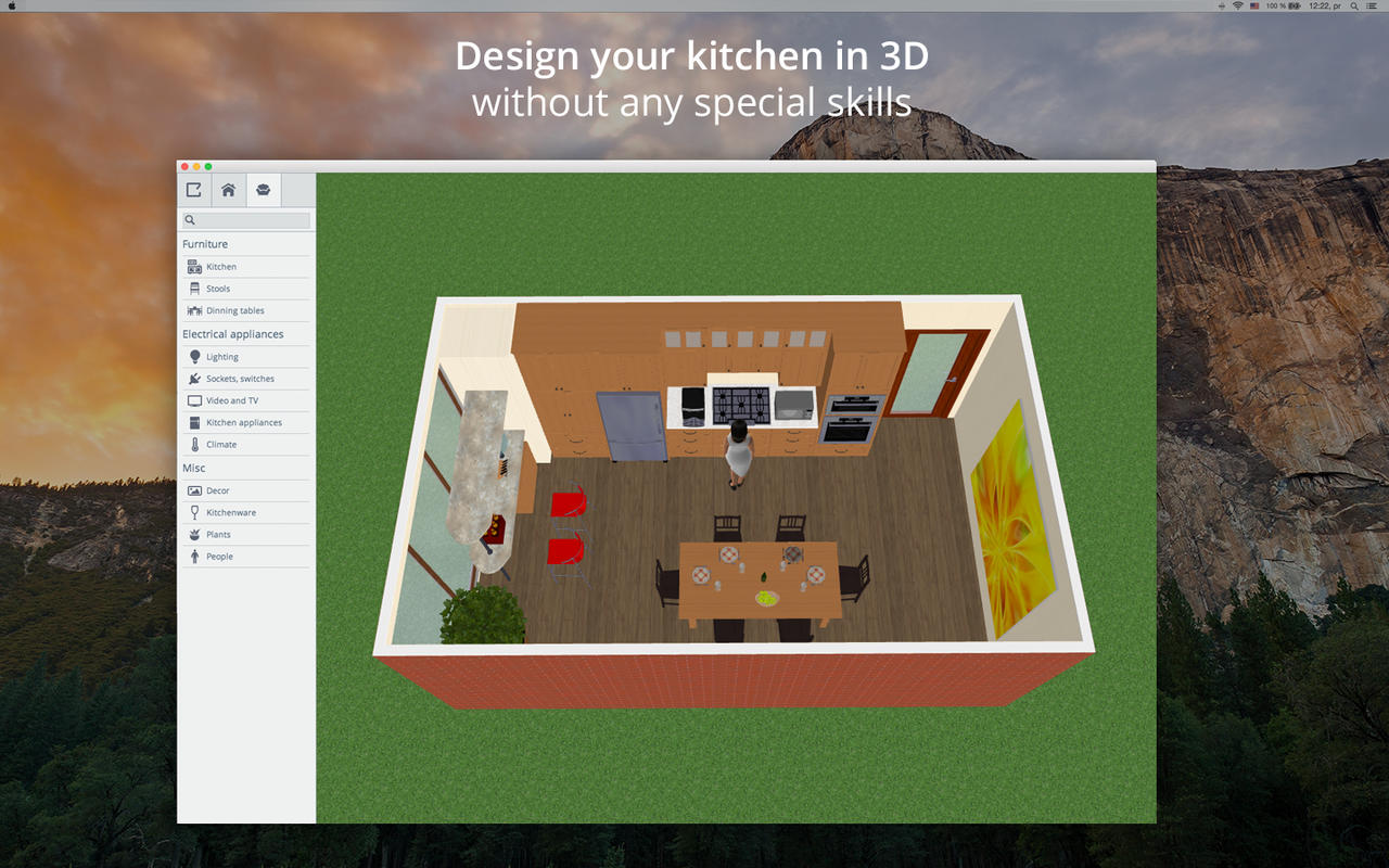 Kitchen Design 5D 1.0 : Main Window