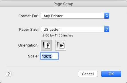 PDF Letterhead Lite 1.4 : Page Setup