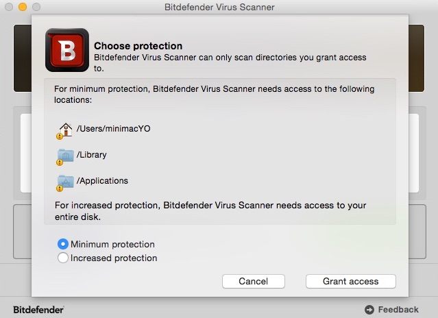 Bitdefender Virus Scanner 3.7 : Configuring Protection Settings