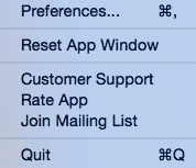 Go for Gmail 2.4 : Main Menu