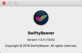 SwiftyBeaver 1.0 : About Window