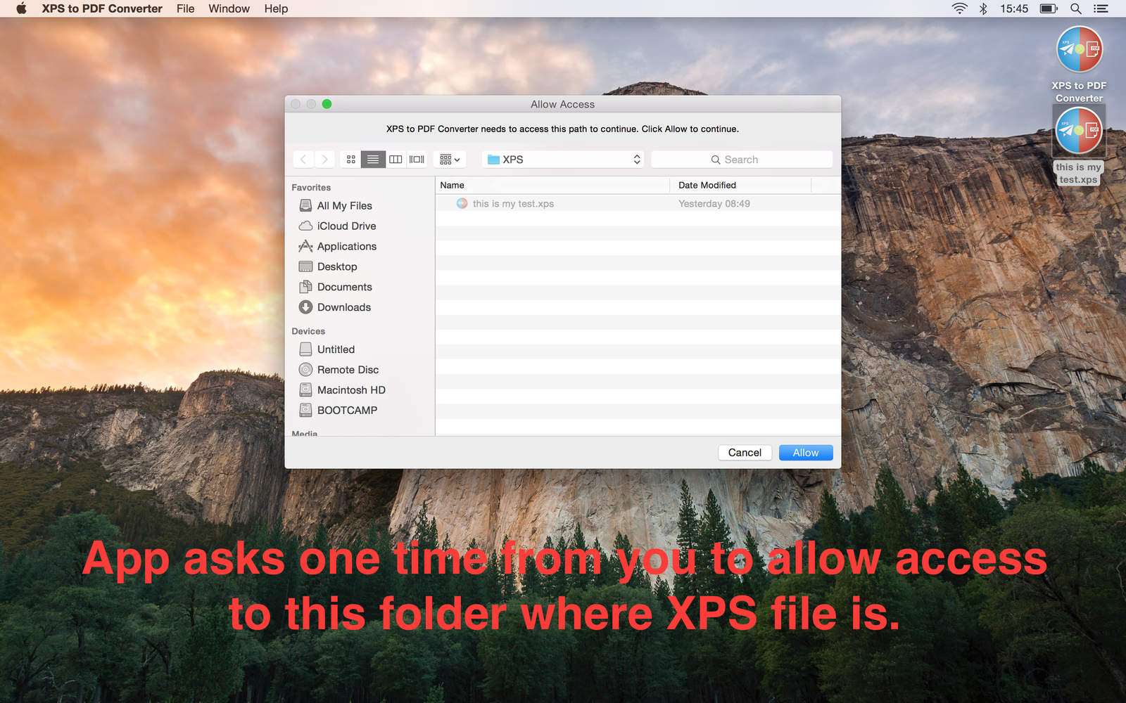 XPS to PDF Converter 1.1 : Main Window