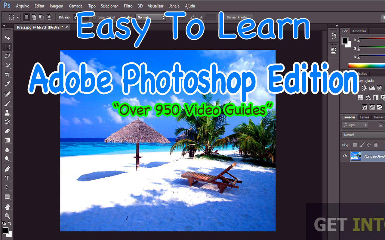 Easy To Learn Adobe Photoshop Edition 1.3 : Main Window