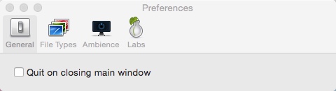 LilyView 1.2 : Preferences Window
