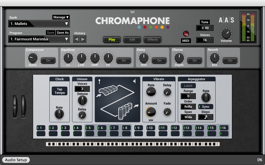 Chromaphone 2 2.0 : Main Window