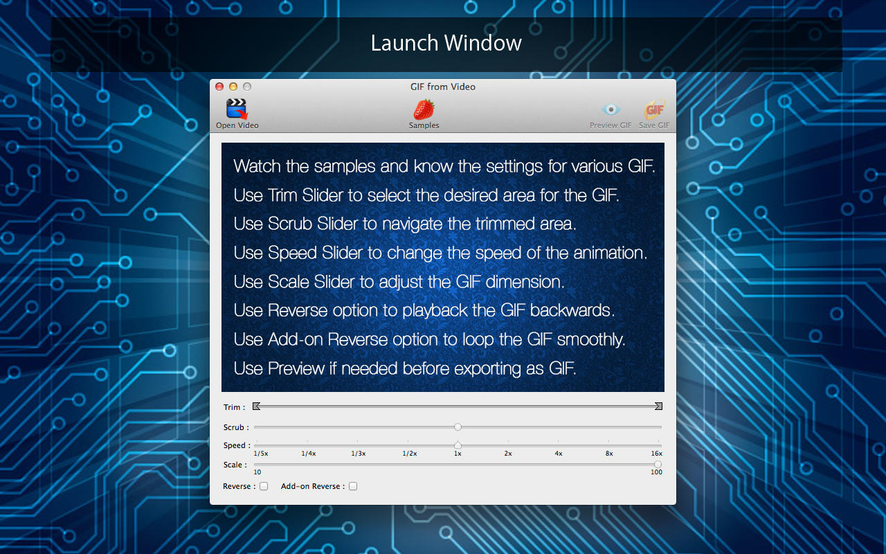 GIF from Video 1.0 : Main Window