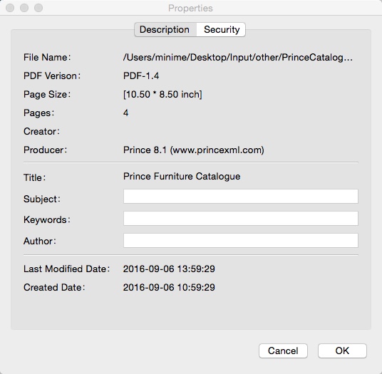 Foxit Reader 2.2 : Checking PDF File Properties