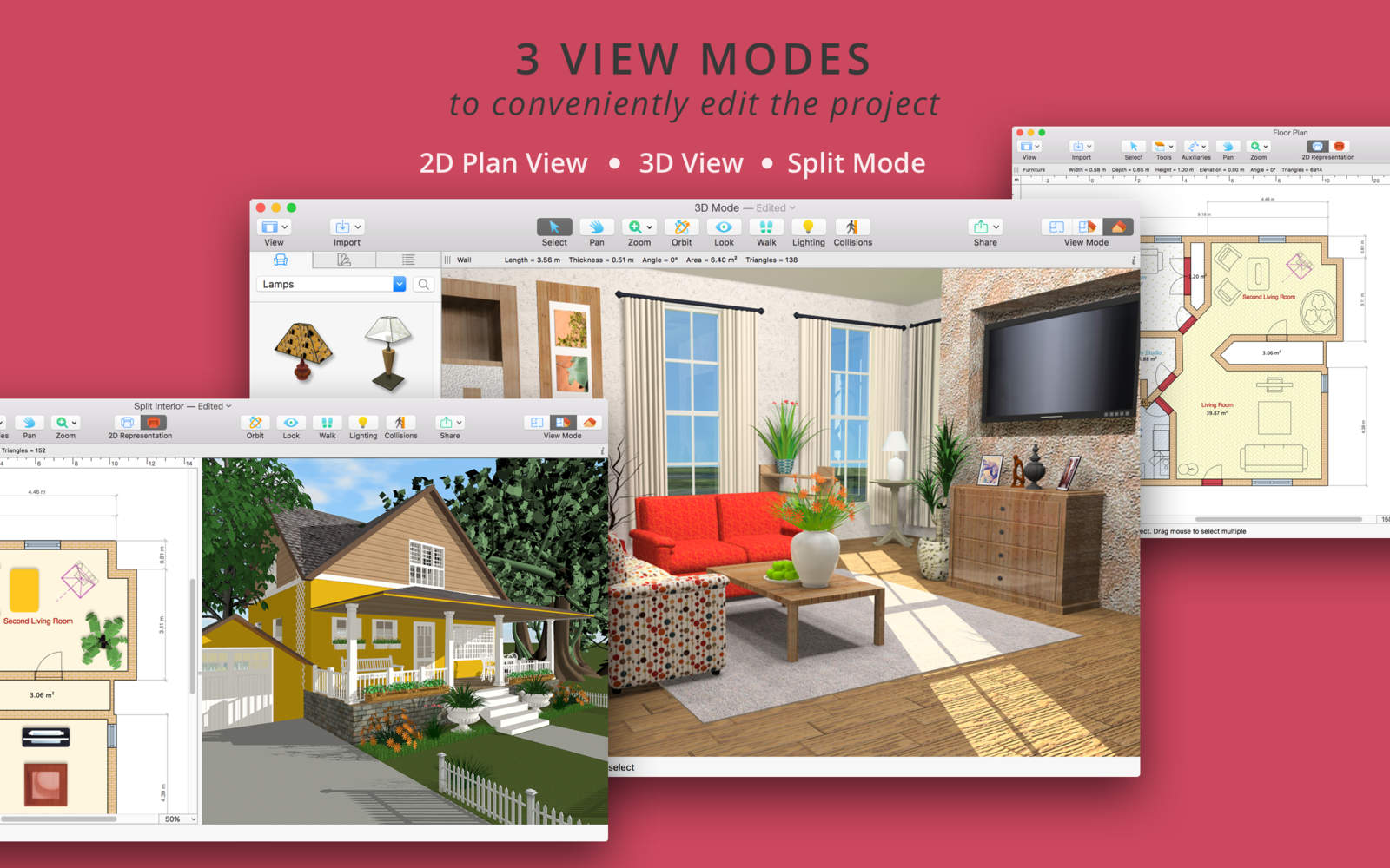 Live Home 3D 3.0 : Main Window
