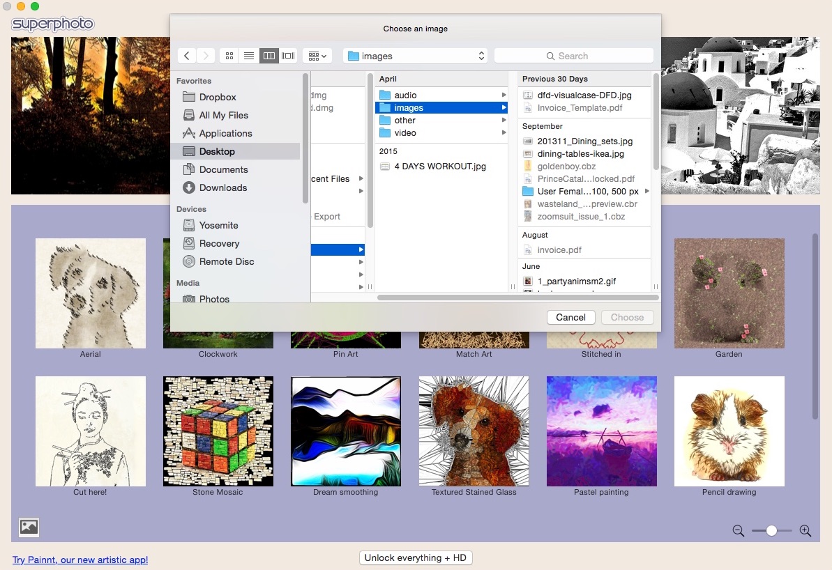 SuperPhoto 2.2 : Importing Picture