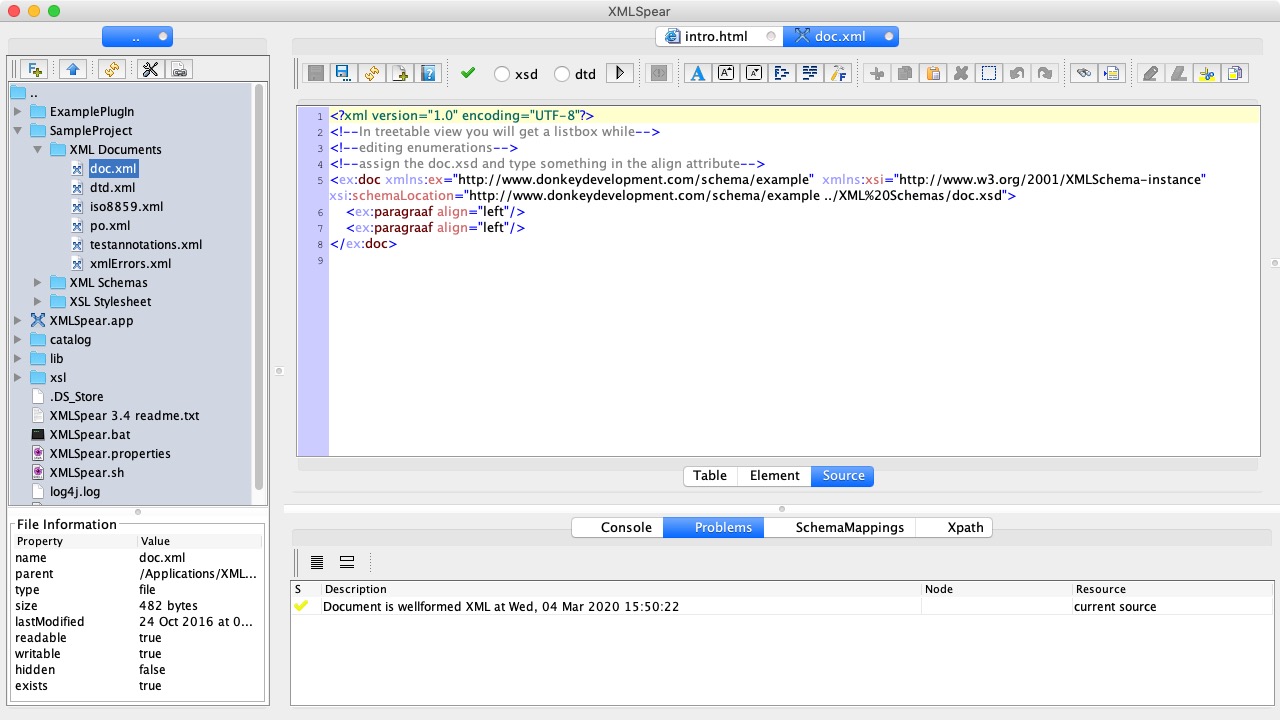 XMLSpear 3.4 : Main Screen 
