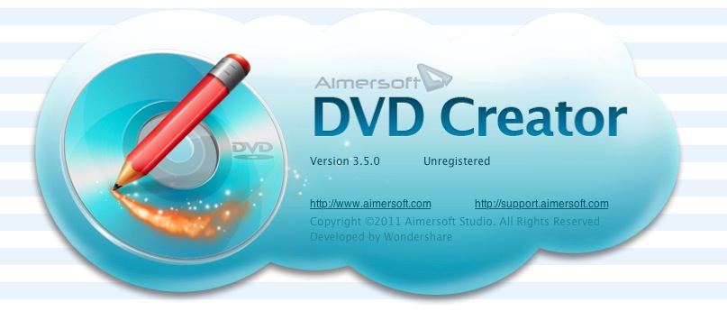 Aimersoft DVD Creator 3.5 : About window