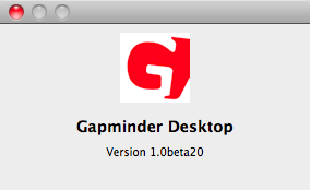 Gapminder Desktop 1.0 beta : Program version