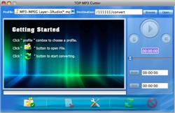 TOP MP3 Cutter 1.0 : Main window