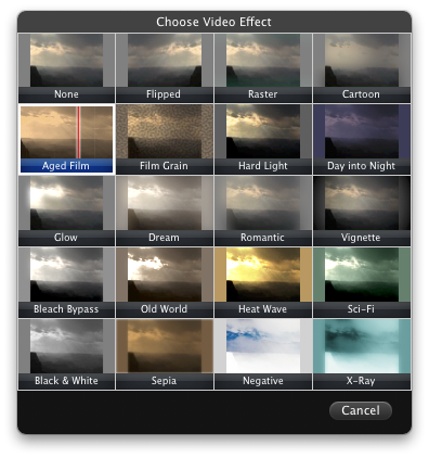 iMovie 7.0 : Effects