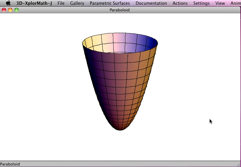3D-XplorMath-J 1.0 : Main window