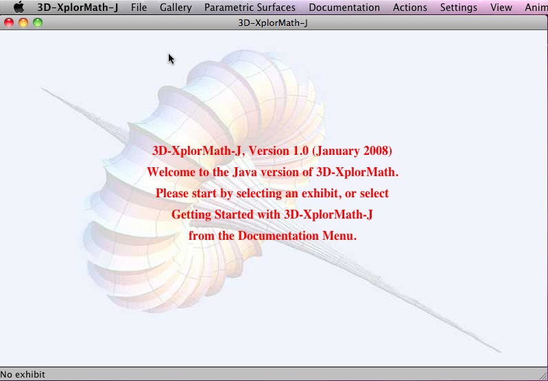 3D-XplorMath-J 1.0 : Main window