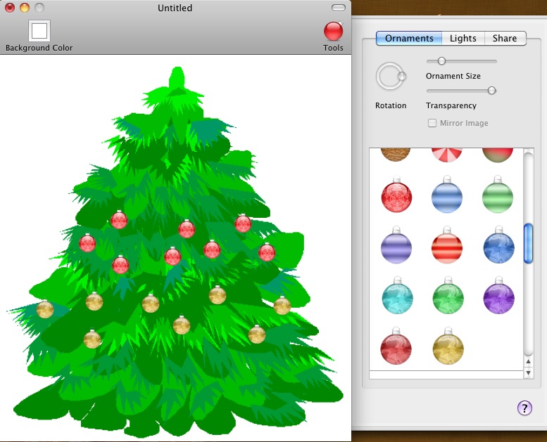 Christmas Tree Creator '04 2.0 : Customize tree
