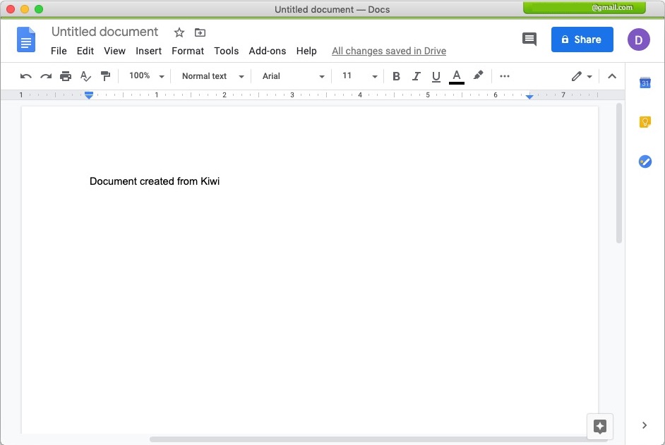 Kiwi for Gmail Lite 2.0 : Google Docs