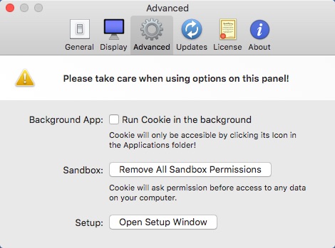 Cookie 5.2 : Configuring Advanced Settings