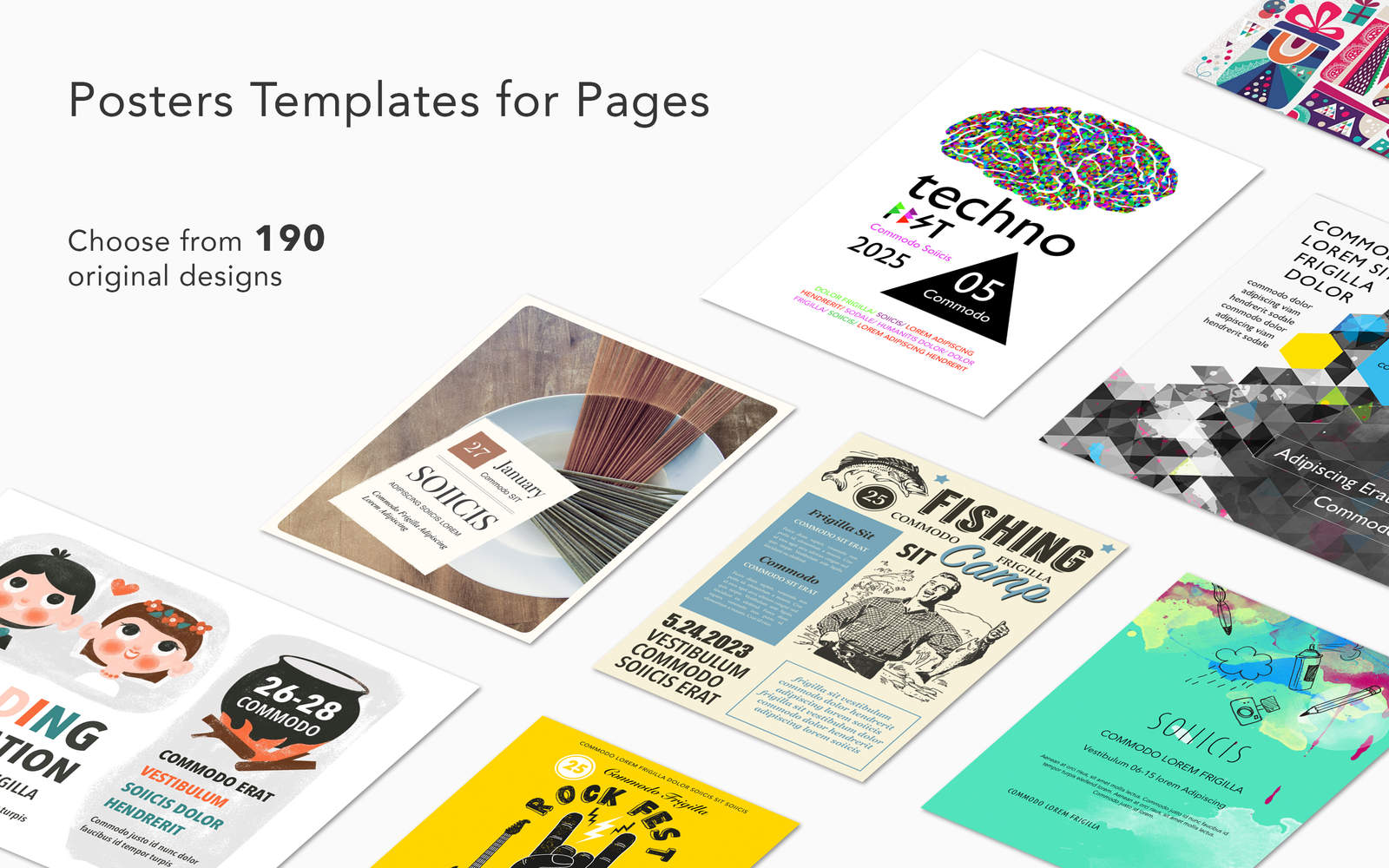 Posters Templates for Pages 1.3 : Main Window