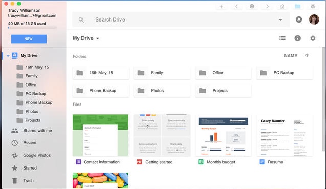 ProDrive for GoogleDrive 2.0 : Options window