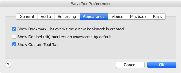 Wavepad Audio Editor Free 9.5 : Preferences 