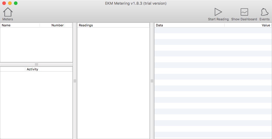 EKM Dash 1.8 beta : Main window