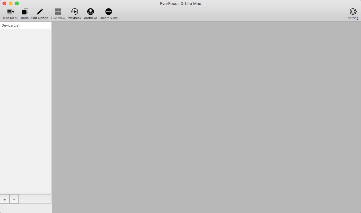 X-Lite Mac 1.3 : Main Window