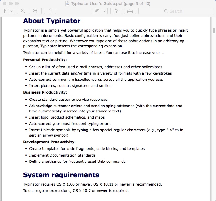 Typinator 7.1 : Help Guide