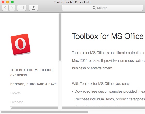 Toolbox for MS Office 3.1 : Help Guide