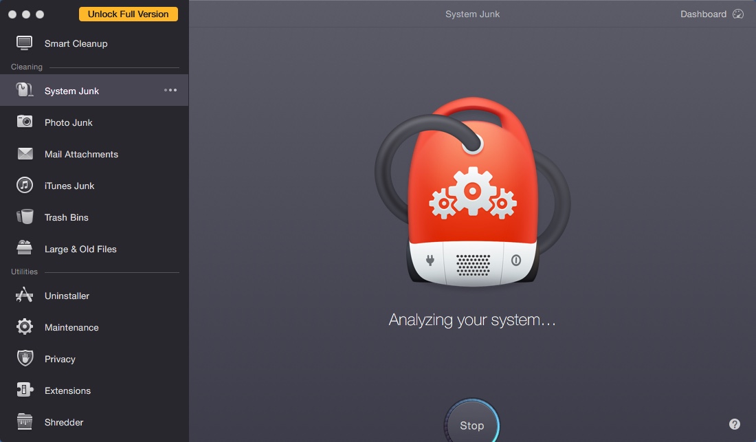CleanMyMac 3.6 : Scanning System