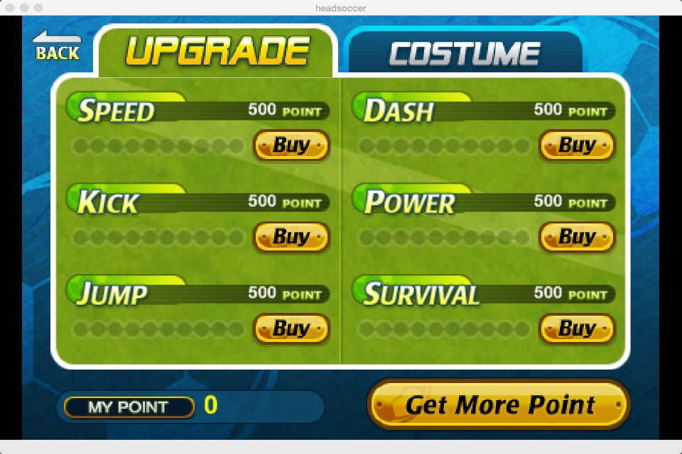 Head Soccer 5.3 : Upgrading Player