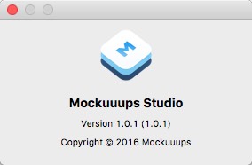 Mockuuups Studio 1.0 : About Window