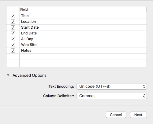 Records 1.5 : Configuring Export Settings