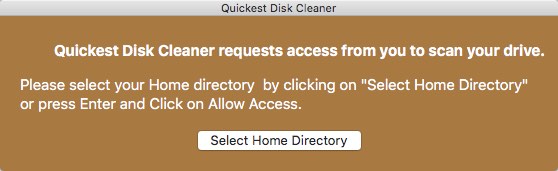 Advanced Disk Clearer 1.0 : Select Home Directory