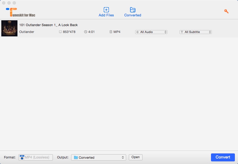 TunesKit for Mac 3.3 : Main Window